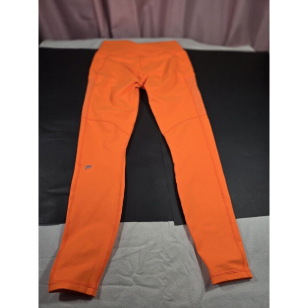 NWT- Fabletics Define PowerHold® High-Waisted 7/8 Legging Passion Orange-Size M - Picture 3 of 16